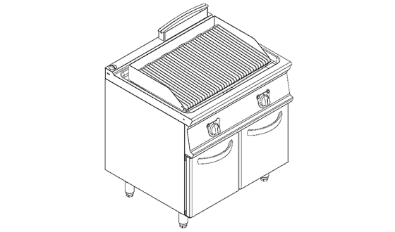 電熱燒烤爐連柜